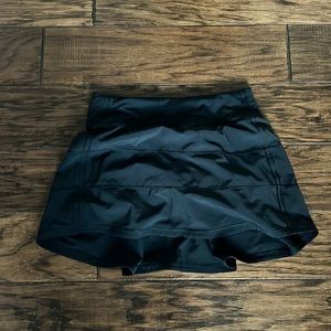 Lululemon Black Pace Rival Mid-rise Long Skirt